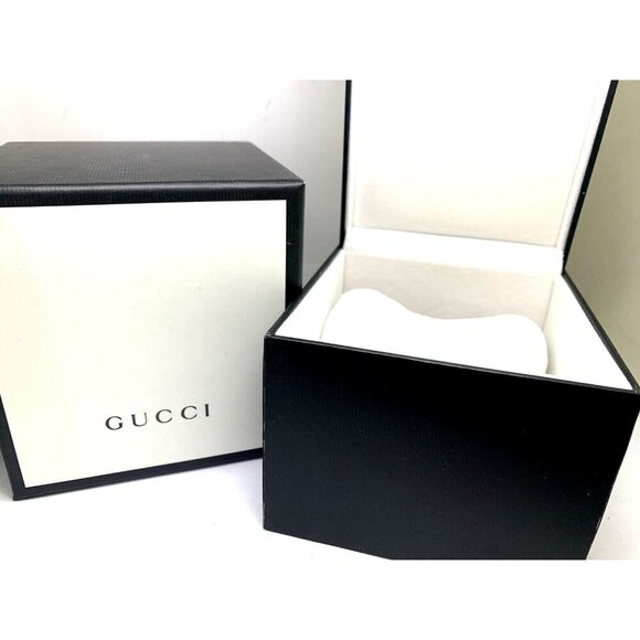 Gucci Watch Box Presentation Black White Cardboard Display Gift Empty - Picture 1 of 10